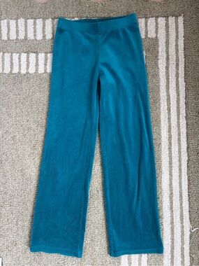 H&M Teal velvet pants